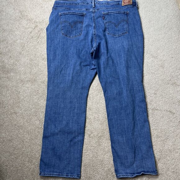 Levis Jeans Womens Plus Size 24W (42x 28) Classic Straight Blue Denim Stretch - Picture 5 of 11